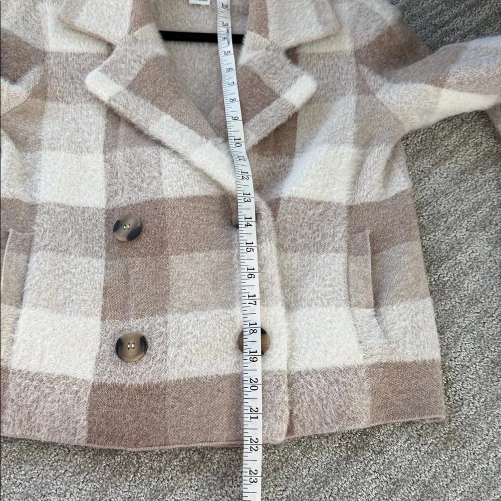 Rachel Zoe Cream and Brown Teddy Jacket - Picture 6 of 7